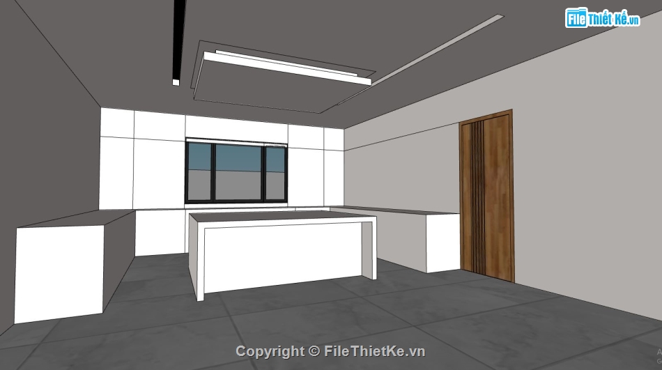 biệt thự 2 tầng,biệt thự sketchup,mẫu biệt thự hiện đại,sketchup phối cảnh biệt thự