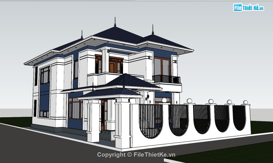 File Sketchup biệt thự 2 tầng,sketchup biệt thự 2 tầng,Biệt thự file sketchup,File sketchup biệt thự 8.5x15m,Model su biệt thự 2 tầng,File su biệt thự 2 tầng