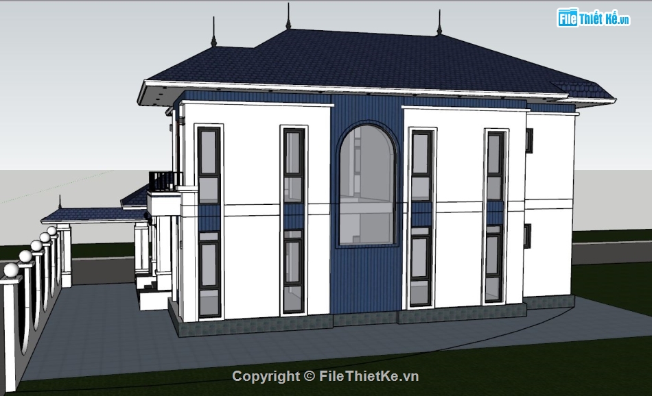 File Sketchup biệt thự 2 tầng,sketchup biệt thự 2 tầng,Biệt thự file sketchup,File sketchup biệt thự 8.5x15m,Model su biệt thự 2 tầng,File su biệt thự 2 tầng