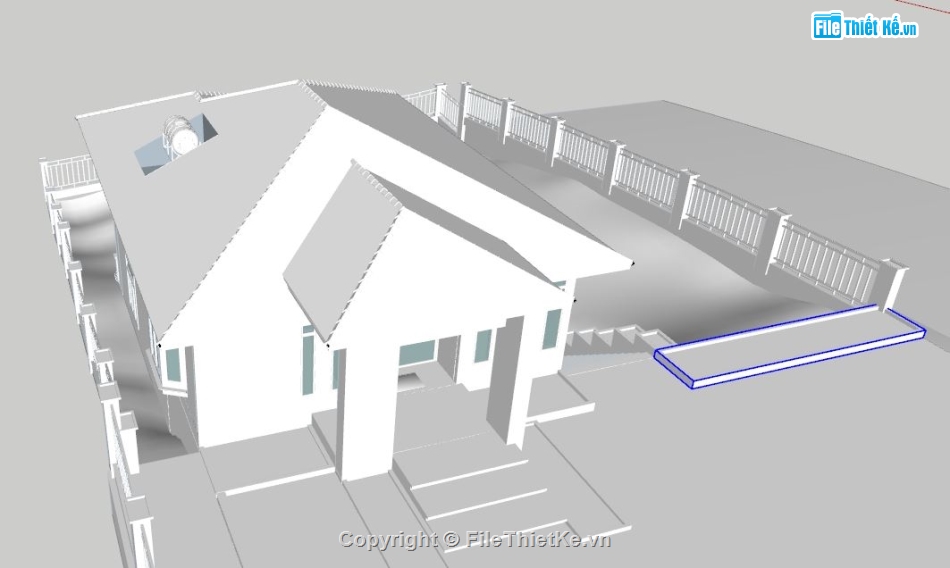 biệt thự 2 tầng file sketchup,file sketchup biệt thự 2 tầng,file sketchup biệt thự,biệt thự 2 tầng sketchup