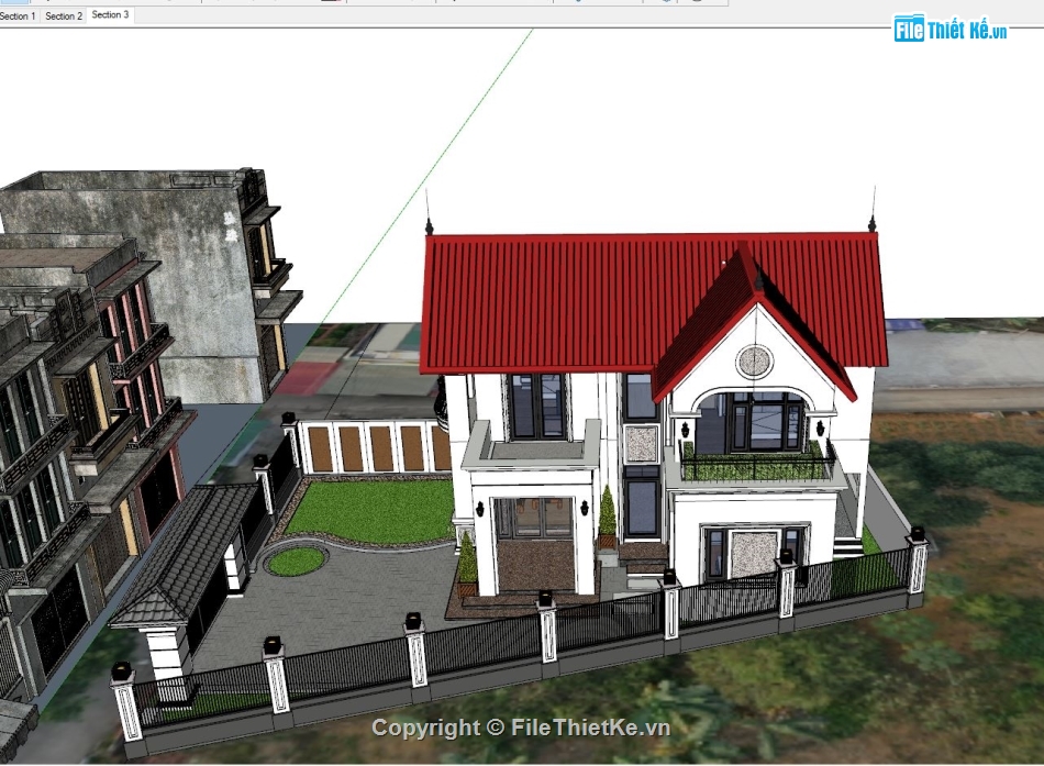 mẫu biệt thự 2 tầng sketchup,File sketchup biệt thự 2 tầng,Sketchup biệt thự 2 tầng,biệt thự 2 tầng su,biệt thự 2 tầng