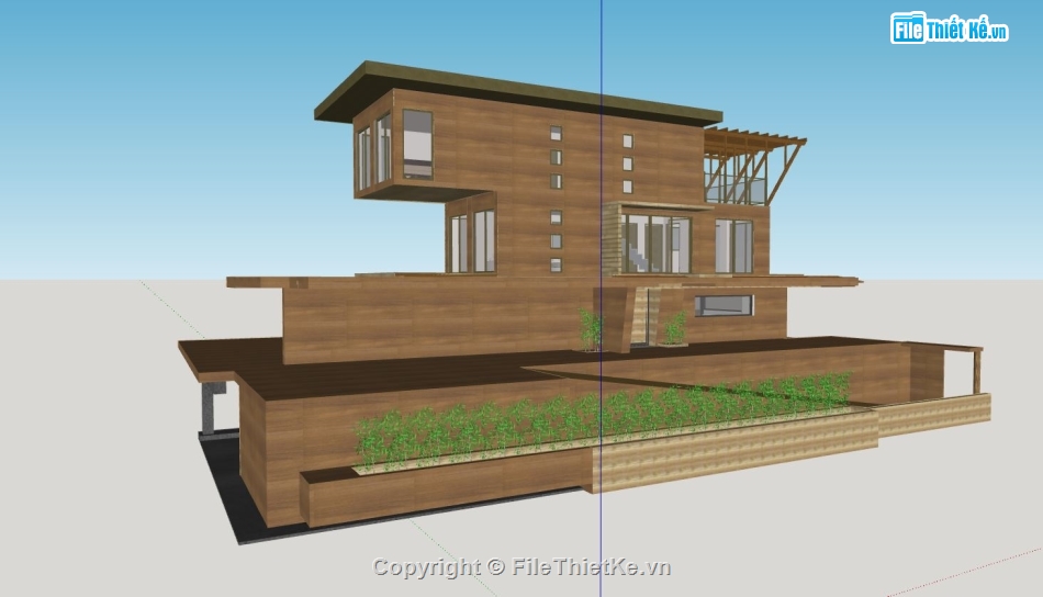 File sketchup biệt thự 3 tầng,model su biệt thự 3 tầng,phối cảnh biệt thự 3 tầng,biệt thự 3 tầng hiện đại