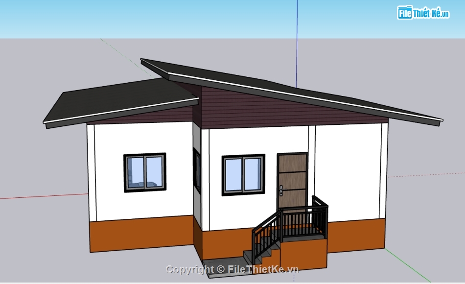 nghỉ dưỡng,biệt thự nghỉ dưỡng,sketchup biệt thự,file sketchup homestay,sketchup homestay