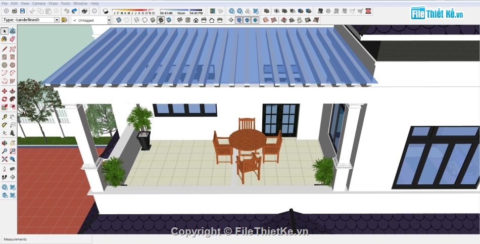 Biệt thự,Biệt thự  2 tầng,nhà vườn đẹp,nhà vườn,su biệt thự,sketchup biệt thự