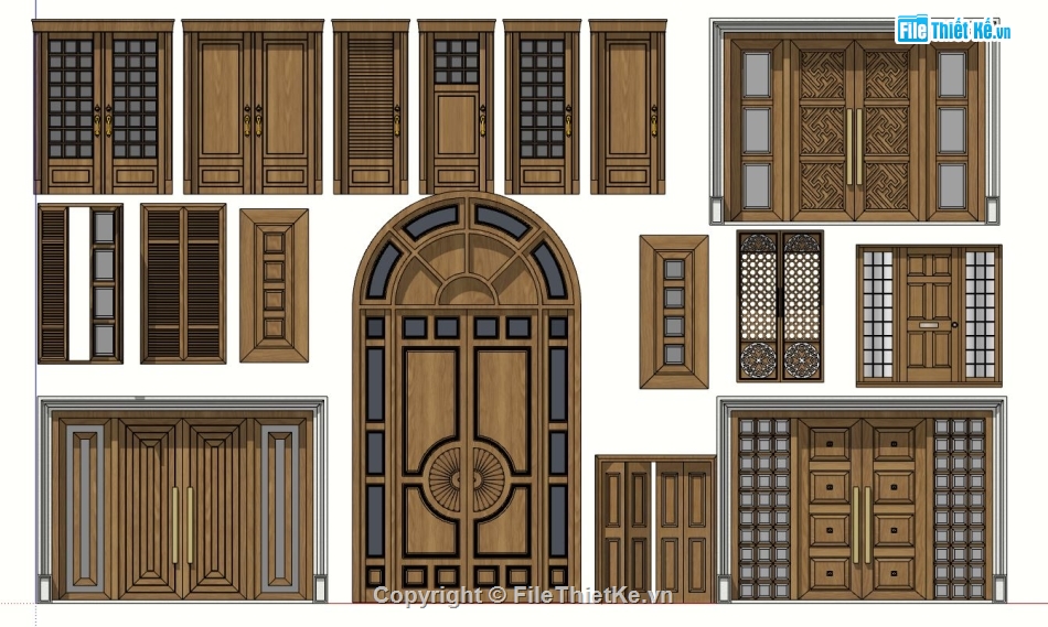 File CNC cửa sketchup,sketchup bộ cửa,bộ cửa model su