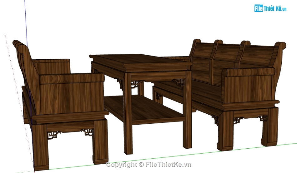 file sketchup bàn ghế gỗ,sketchup trường kỷ,file sketchup trường kỷ,file sketchup bàn ghế