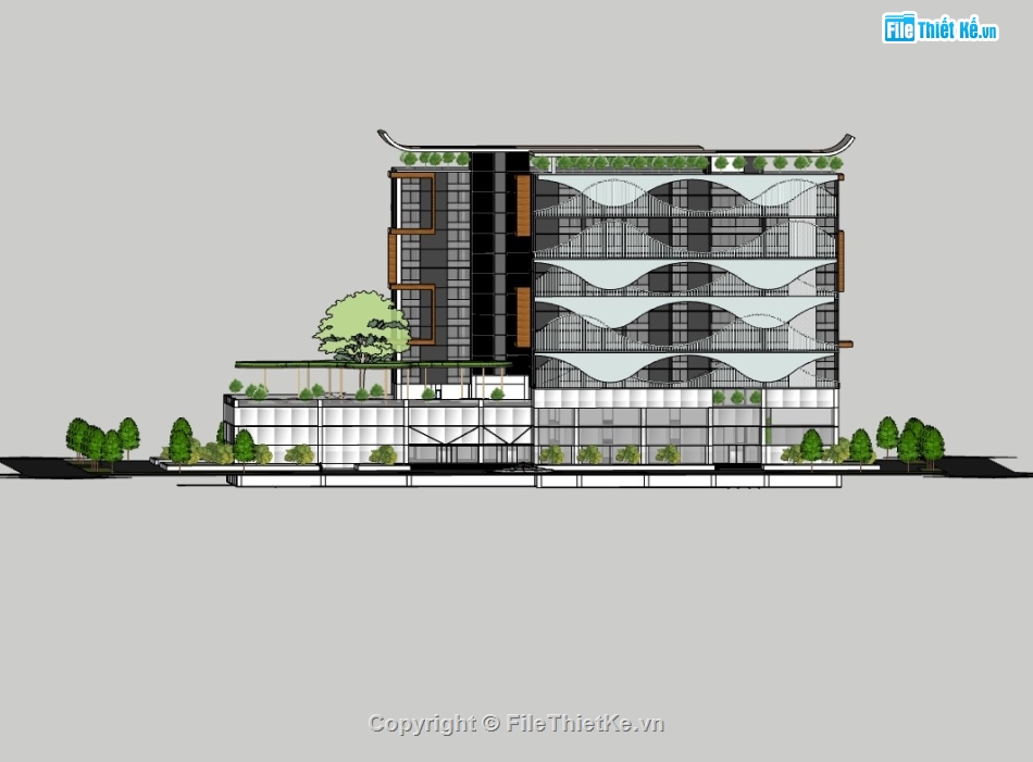 File sketchup chung cư,Model sketchup chung cư,File chung cư,chung cư sketchup,File Su chung cư