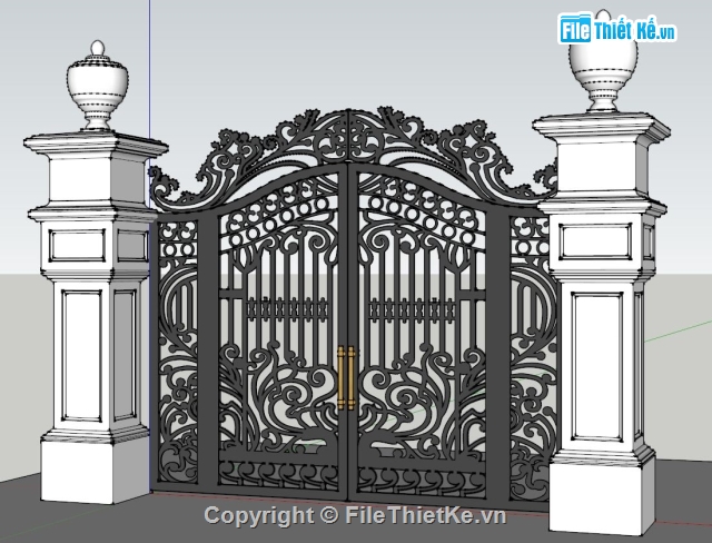 cổng rào,cổng cnc đẹp,cổng sketchup,cổng Hàng rào đẹp,cổng cắt cnc đẹp