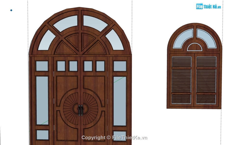 File sketchup cửa sổ,File sketchup cửa gỗ,model cửa sketchup,cửa chính file sketchup