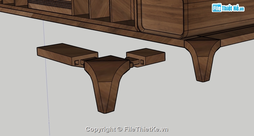 Sofa gỗ sketchup,3d Sofa gỗ óc chó,File 3d sofa,file sketchup sofa phòng khách