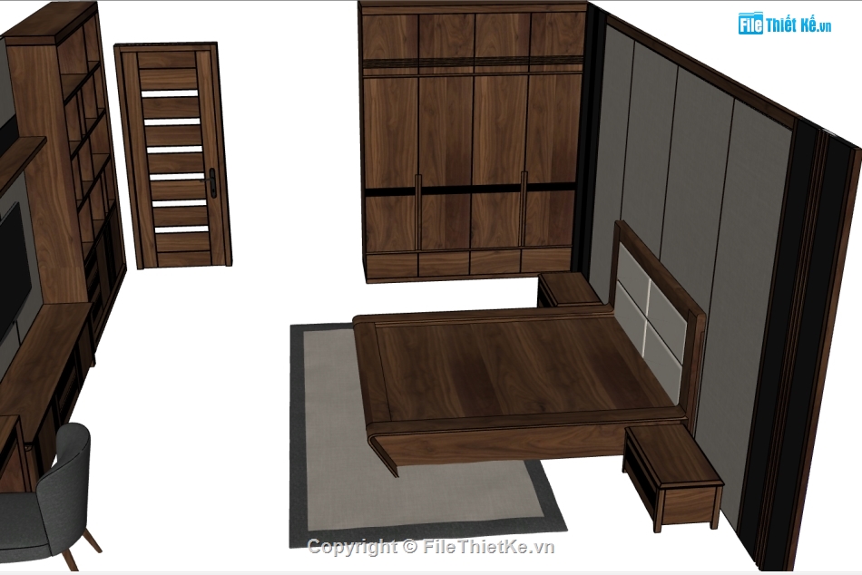 sketchup nội thất,File sketchup nội thất,sketchup nội thất phòng ngủ,File sketchup nội thất phòng ngủ,nội thất phòng ngủ,đồ nội thất