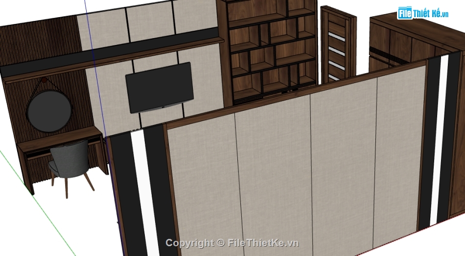 sketchup nội thất,File sketchup nội thất,sketchup nội thất phòng ngủ,File sketchup nội thất phòng ngủ,nội thất phòng ngủ,đồ nội thất