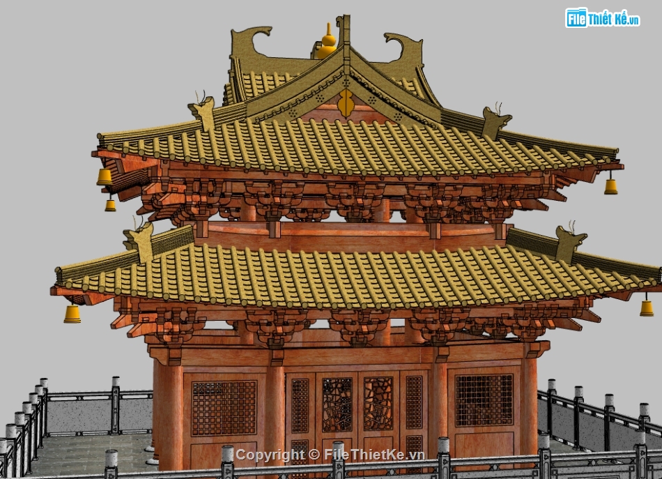 Dựng cổng thành cổ file sketchup,cổng thành dựng model su,file 3d su mẫu cổng thành cổ