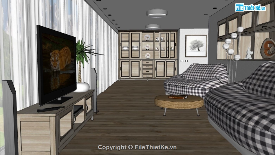 File sketchup phòng khách hiện đại,Phòng khách hiện đại file sketchup,model su phòng khách,file su phòng khách,phòng khách file sketchup