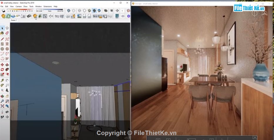 File Sketchup chung cư,Sketchup chung cư,sketchup nội thất,Nội thất chung cư sketchup