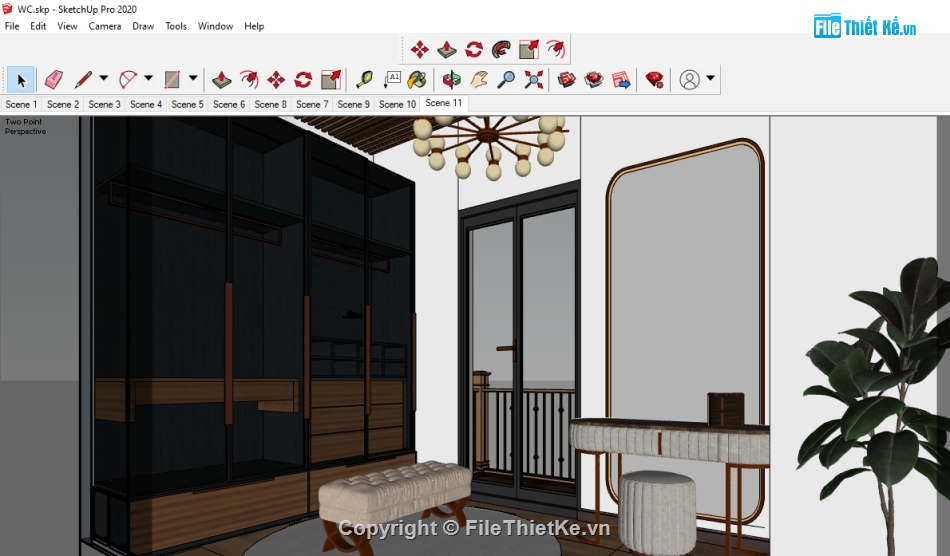 sketchup nội thất,File sketchup nội thất,sketchup phòng khách,nội thất phòng ngủ,sketchup nội thất phòng ngủ,File sketchup nội thất phòng khách