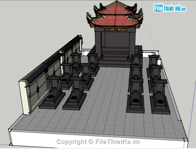 nghĩa trang,File sketchup mộ tổ,tổng mặt bằng,mặt bằng nghĩa trang,mộ tổ