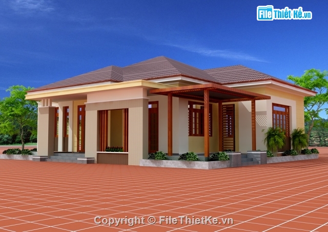 mẫu nhà cấp 4,biệt thự nhà vườn,nhà cấp 4,mẫu biệt thự,biệt thự cấp 4