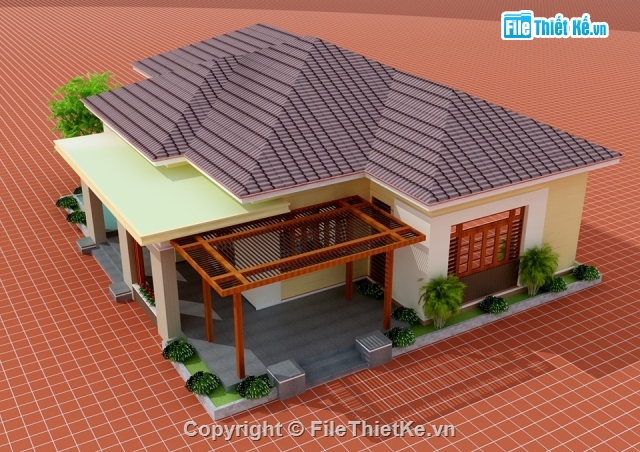 mẫu nhà cấp 4,biệt thự nhà vườn,nhà cấp 4,mẫu biệt thự,biệt thự cấp 4