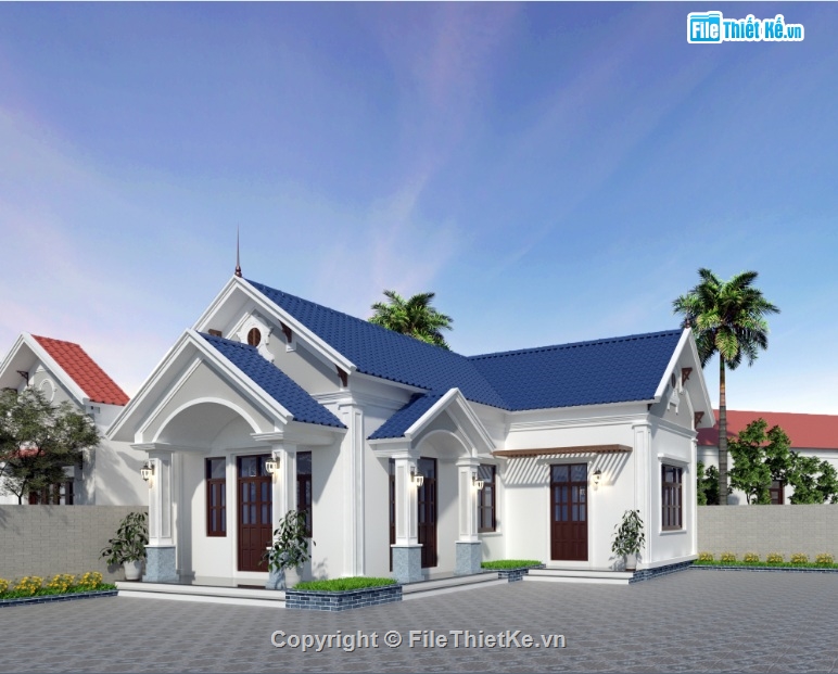 File sketchup mẫu nhà vườn hiện đại,File sketchup mẫu nhà vườn,Model sketchup mẫu nhà vườn,Nhà vườn 1 tầng 10x11m