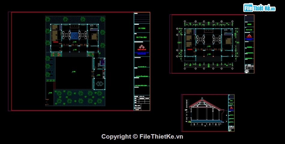 File sketchup nhà 5 gian,Bản vẽ nhà thờ họ 5 gian,Mẫu nhà thờ họ 5 gian,Mẫu nhà 5 gian chữ U,Thiết kế nhà 5 gian hiện đại