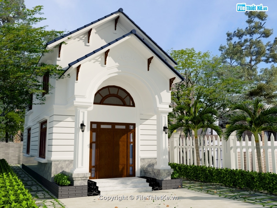 cấp 4,nhà cấp 4 gác lửng,nhà gác lửng,sketchup nhà gác lửng