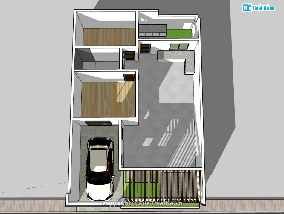 File sketchup nhà cấp 4,sketchup nhà cấp 4,phối cảnh nhà cấp 4,thiết kế nhà cấp 4