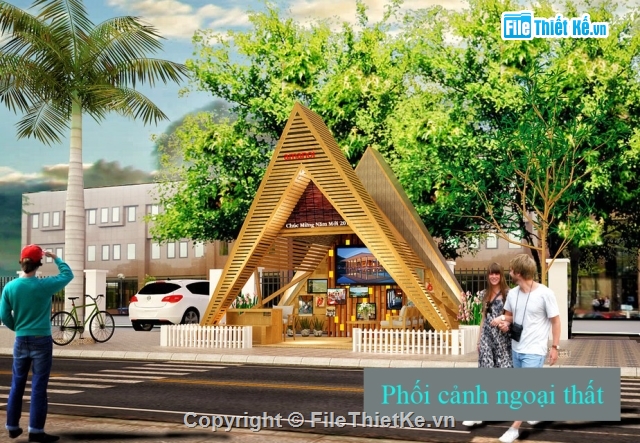 File sketchup nhà gỗ độc đáo,File sketchup nhà gỗ,File sketchup nhà
