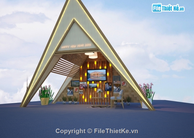 File sketchup nhà gỗ độc đáo,File sketchup nhà gỗ,File sketchup nhà