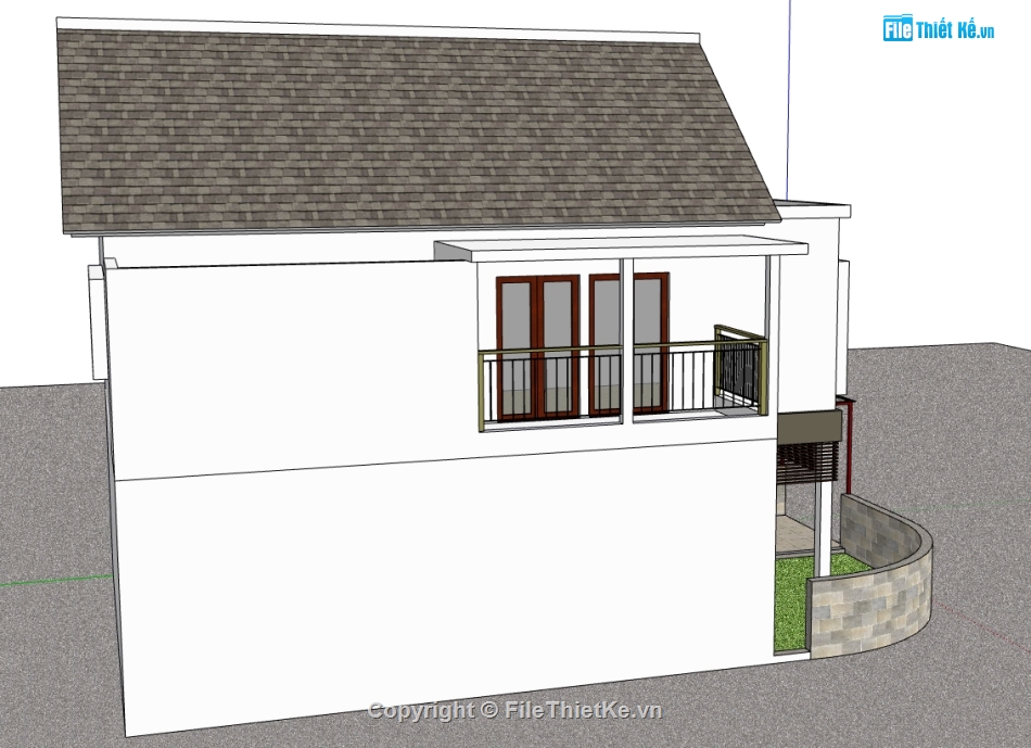 nhà 2 tầng file su,file sketchup nhà 2 tầng,file su nhà 2 tầng,model su nhà 2 tầng,model sketchup nhà 2 tầng