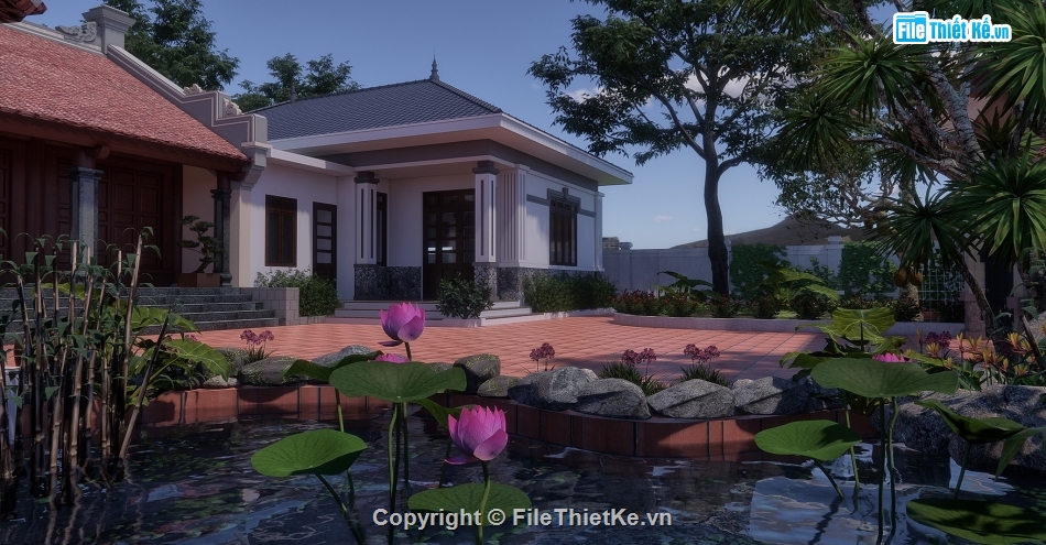 File sketchup nhà thờ,model su nhà thờ họ,nhà ở kèm nhà thờ họ,nhà ở kết hợp nhà thờ họ,su nhà ở kết hợp nhà thờ