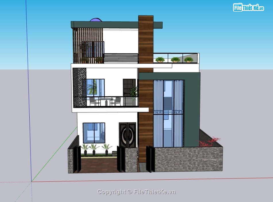 nhà phố 2 tầng,su nhà phố,sketchup nahf phố,su nhà phố 2 tầng,sketchup nhà phố 2 tầng