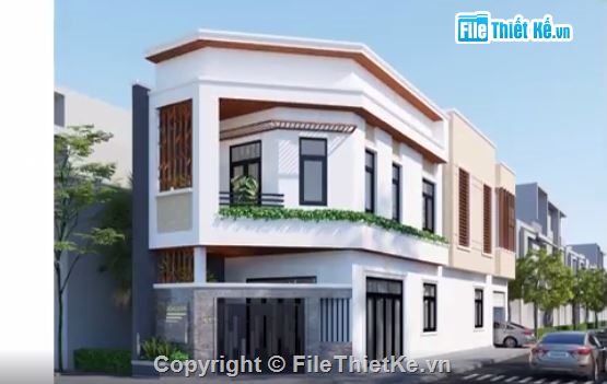 Su Nhà phố 2 tầng,Model su Nhà phố 2 tầng,File sketchup Nhà phố 2 tầng,SU Nhà phố 2 tầng