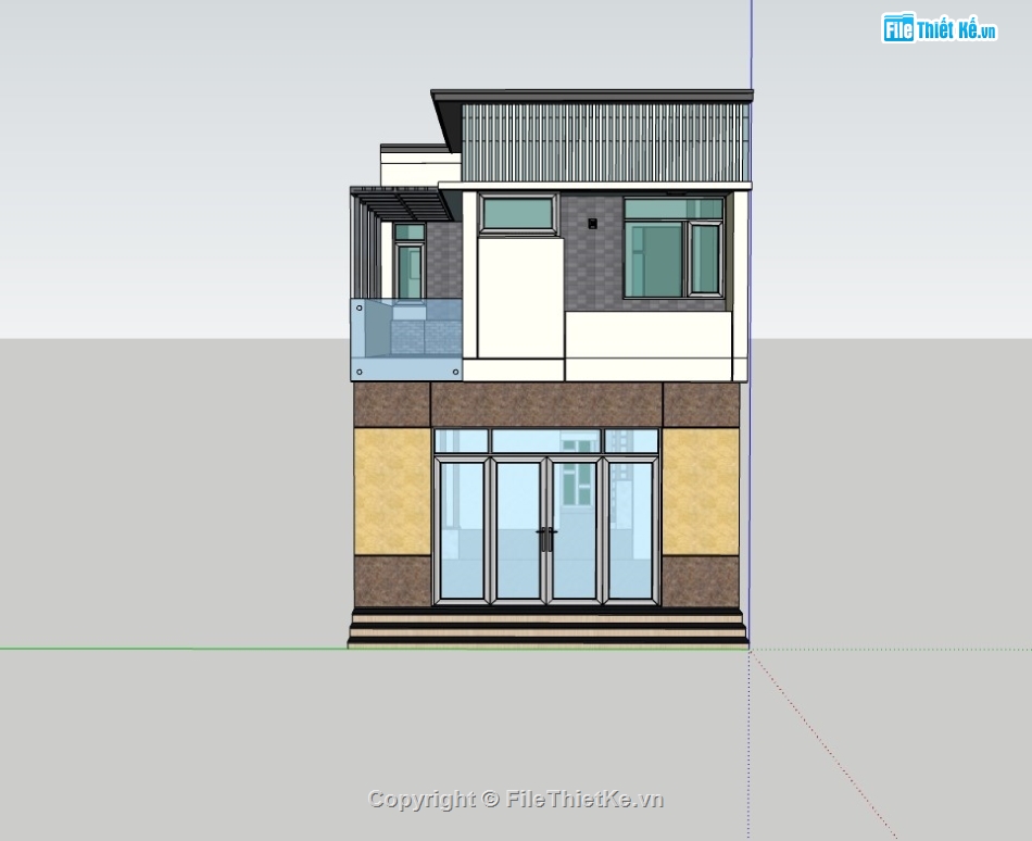 nhà phố sketchup,sketchup nhà phố 2 tầng,su nhà phố,sketchup nhà phố,su nhà phố 2 tầng