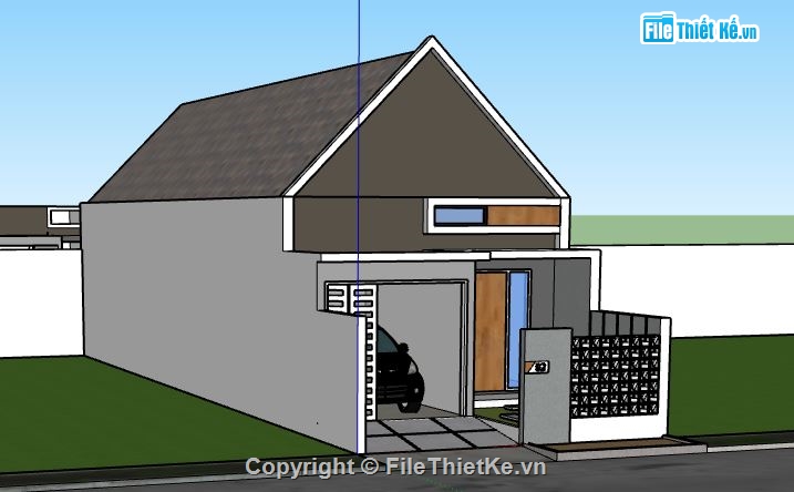 Nhà phố 2 tầng,model su nhà phố 2 tầng,nhà phố 2 tầng file su,sketchup nhà phố 2 tầng,nhà phố 2 tầng sketchup