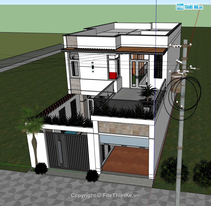 file su nhà phố 2 tầng,model su nhà phố 2 tầng,file sketchup nhà phố 2 tầng,model sketchup nhà phố 2 tầng,model nhà phố 2 tầng