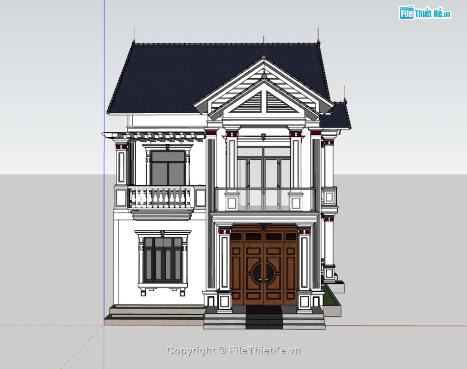 nhà phố 2 tầng,su nhà phố,sketchup nhà phố,su nhà phố 2 tầng,sketchup nhà phố 2 tầng