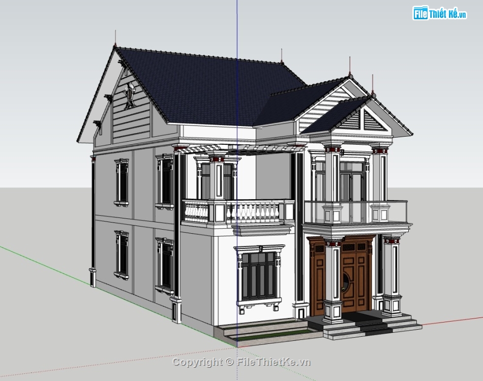 nhà phố 2 tầng,su nhà phố,sketchup nhà phố,su nhà phố 2 tầng,sketchup nhà phố 2 tầng