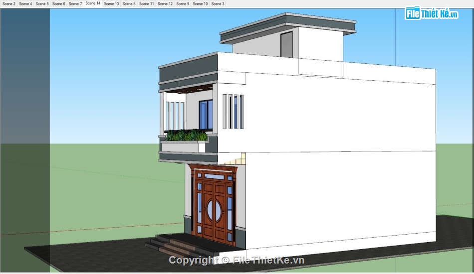 File sketchup Nhà phố 2 tầng,sketchup Nhà phố 2 tầng,Model sketchup Nhà phố 2 tầng,Sketchup nhà phố 2 tầng,3D Sketchup nhà phố 2 tầng,Model su Nhà phố 2 tầng