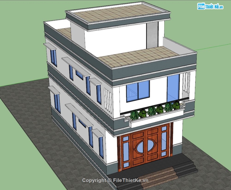 File sketchup Nhà phố 2 tầng,sketchup Nhà phố 2 tầng,Model sketchup Nhà phố 2 tầng,Sketchup nhà phố 2 tầng,3D Sketchup nhà phố 2 tầng,Model su Nhà phố 2 tầng