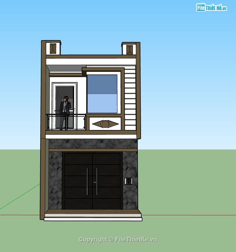 nhà phố 3 tầng,model su nhà phố 3 tầng,phối cảnh nhà phố 3 tầng,kiến trúc nhà phố đẹp