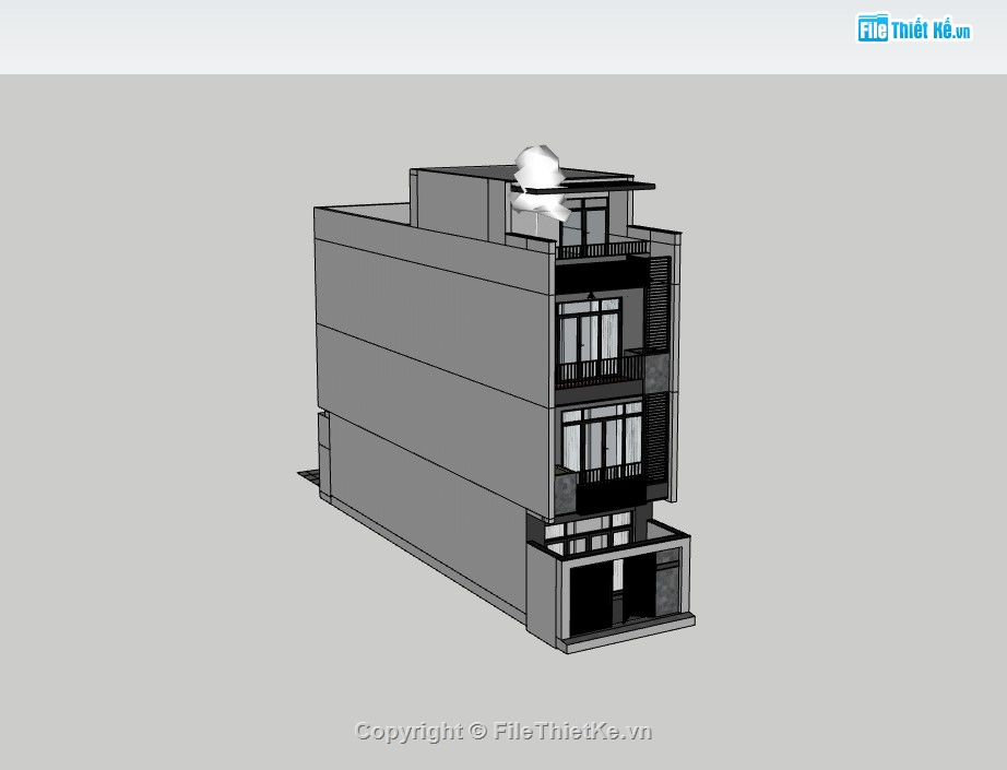 nhà phố 3 tầng,nhà phố 3 tầng sketchup,su nhà phố,su nhà phố 3 tầng,sketchup nhà phố 3 tầng