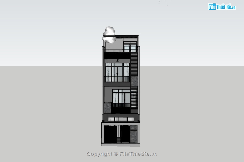 nhà phố 3 tầng,nhà phố 3 tầng sketchup,su nhà phố,su nhà phố 3 tầng,sketchup nhà phố 3 tầng