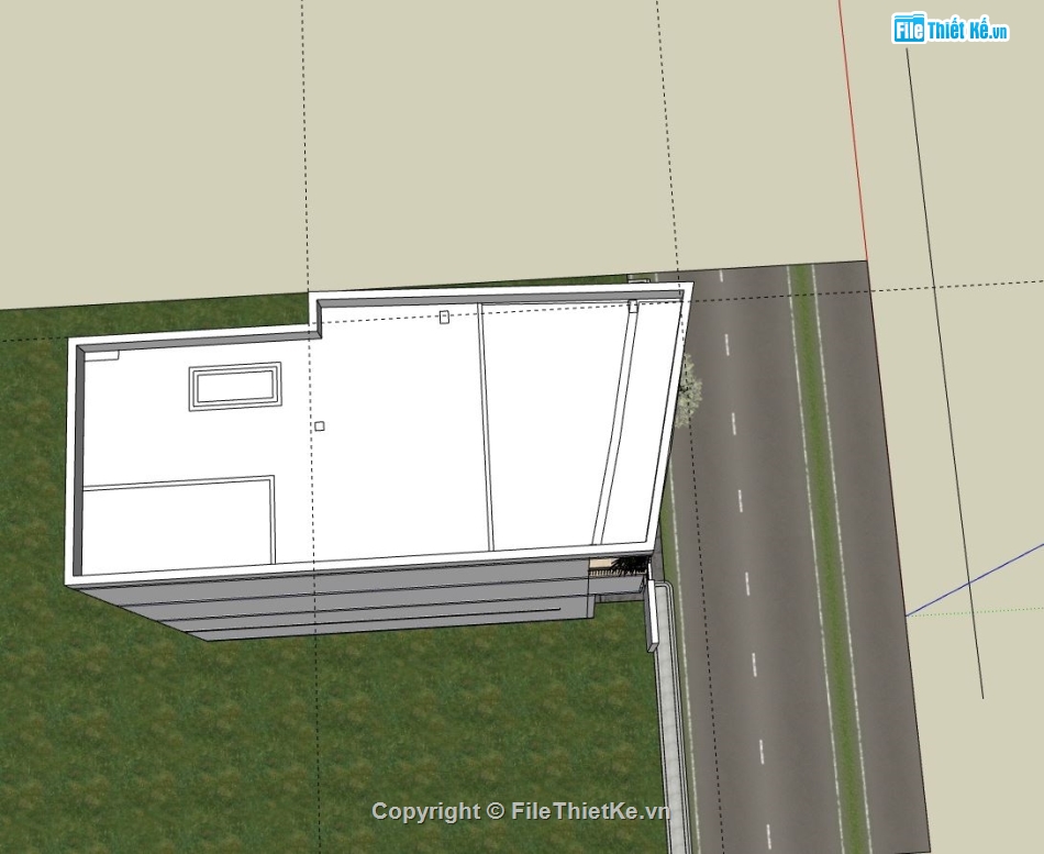 nhà phố 3 tầng,sketchup nhà phố 3 tầng,phối cảnh nhà phố 3 tầng,mẫu nhà phố hiện đại