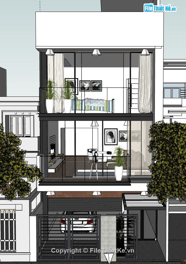 nhà phố 3 tầng,model su nhà phố 3 tầng,phối cảnh nhà phố,mẫu nhà phố đẹp