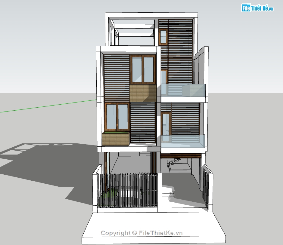 nhà phố 3 tầng file sketchup,model su nhà phố 3 tầng,model sketchup nhà phố 3 tầng,file su nhà phố 3 tầng