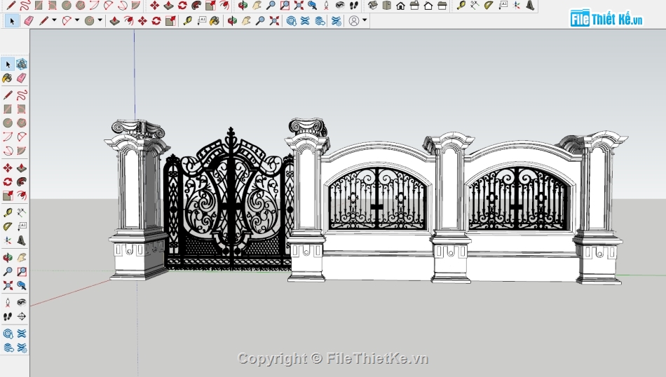 nhà phố 5 tầng,model nhà phố 5 tầng,sketchup nhà phố 5 tầng