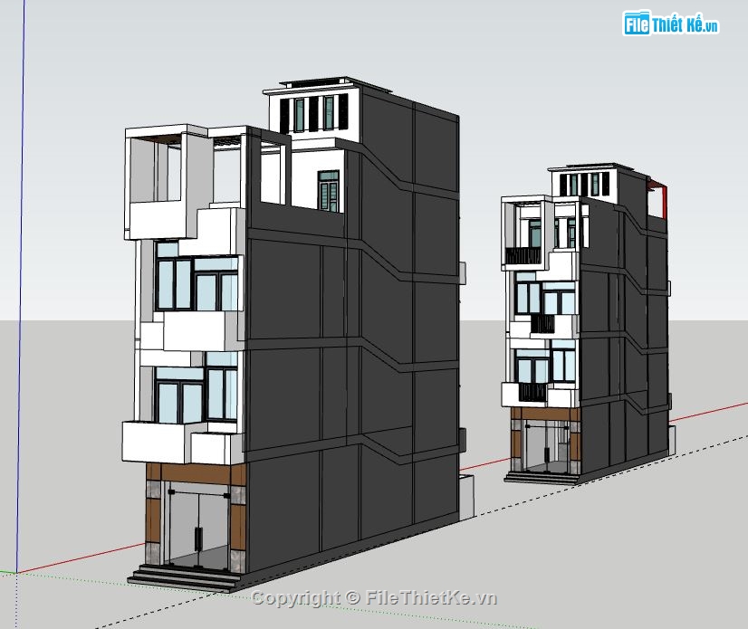 Nhà phố 4 tầng,file sketchup nhà phố 4 tầng,sketchup nhà phố 4 tầng,nhà phố 4 tầng file sketchup,nhà phố 4 tầng model su