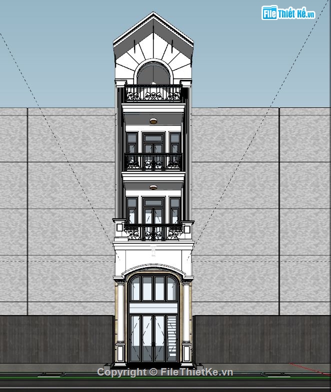 File su nhà 4 tầng 4x16.78m,Sketchup nhà phố 4 tầng,Model Sketchup nhà phố 4 tầng,File Sketchup nhà phố 4 tầng,Model su nhà phố 4 tầng,sketchup nhà phố 4 tầng