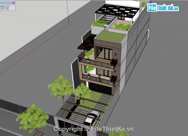 File sketchup nhà phố,File sketchup nhà phố cực đẹp,model sketchup nhà phố 3 tầng,model sketchup nha phố,su nhà phố 3 tầng